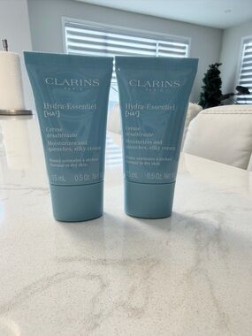 【Brand New】Clarins Hydrating Face Cream Moisturizing Smooth Skin 15ml x2 Set